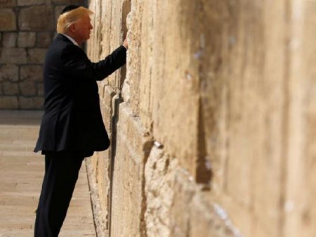 Трамп стал первым действующим президентом США, посетившим Стену Плача в Иерусалиме (фото, видео)