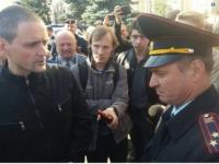 В центре Москвы полиция задержала оппозиционеров Удальцова и Лимонова (фото)