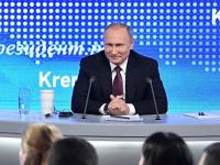 На пресс-конференции Путин назвал себя старой мартышкой