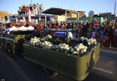 Прах Фиделя Кастро похоронили в Сантьяго-де-Куба (фото)