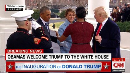 Дональд и Мелания Трамп прибыли в Белый дом на традиционное чаепитие (фото)