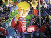 В центре внимания карнавала в Ницце оказалась карикатура на президента США Дональда Трампа (фото)