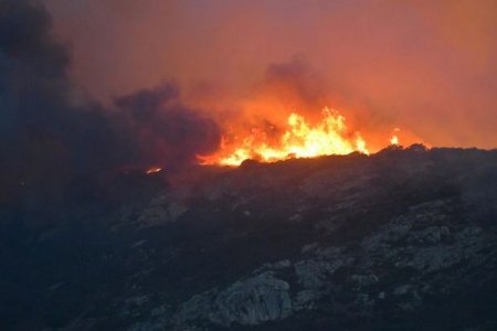 Еще один европейский курорт пострадал от лесных пожаров (фото, видео)