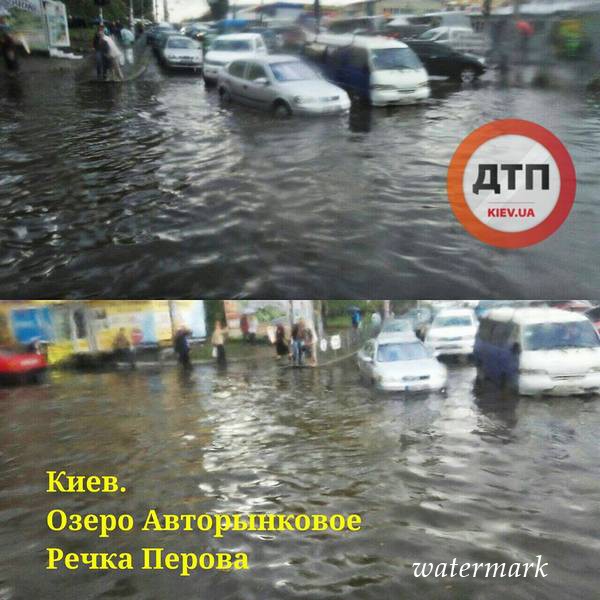 Из-за дождя Киев уходит под воду(фото, видео)