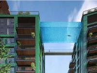 В Лондоне строят бассейн с прозрачным дном, «висящий» между небоскребами на высоте 35 метров (фото)