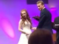 "Я был на свадьбе и разбил себе лицо": американец упал во время церемонии (видео)