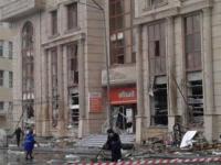 Мощный взрыв в Баку. Пожар в магазине возле станции метро
