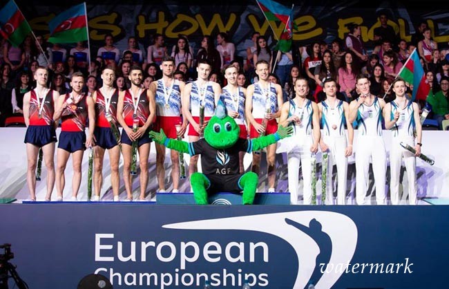 Мужская сборная Украины по прыжкам на батуте – бронзовый призер чемпионата Европы